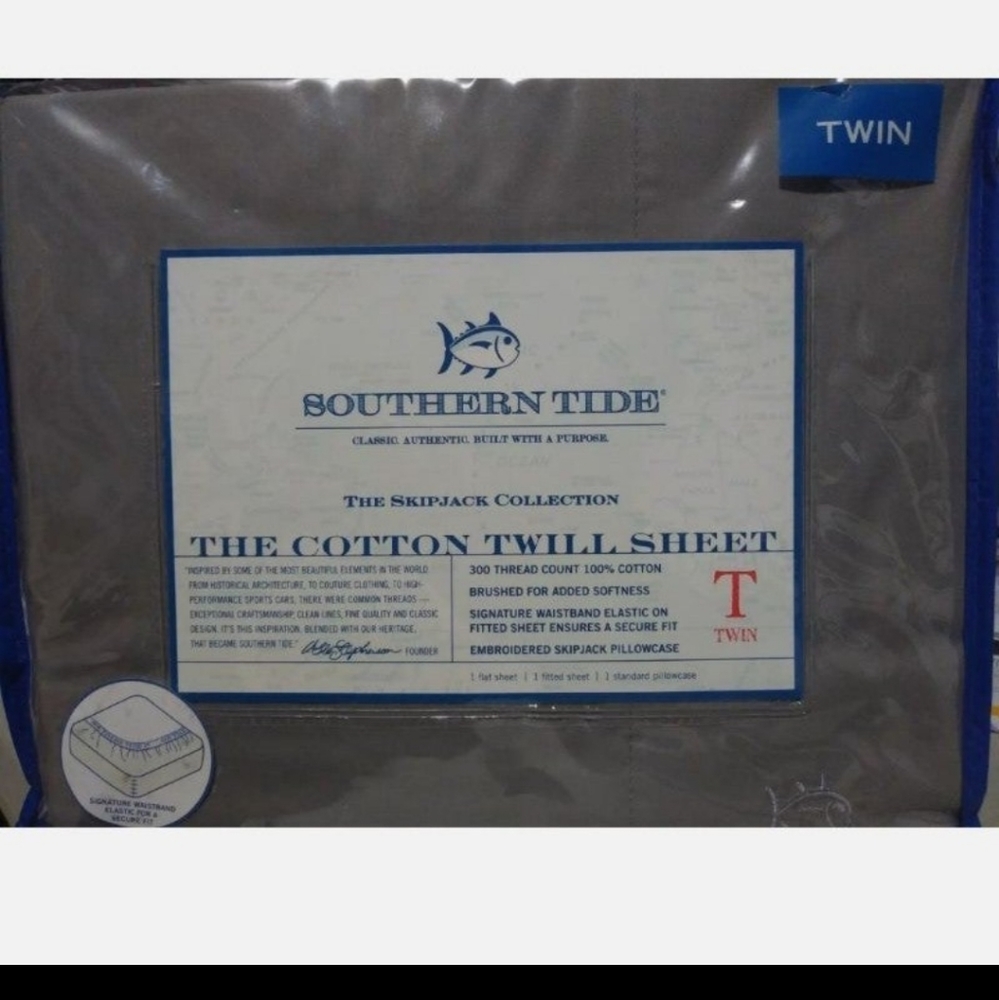 New Southern Tide 4 Twin Size Sheet Sets 300 Thread count - Picture 2 of 10